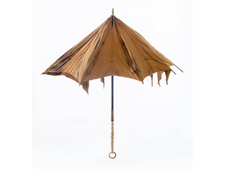 Elegant Umbrella of Rebbe Maharash of Lubavitch – With Letter of Authenticity Signed by His Great-Granddaughter Rebbetzin Chanah Gurary