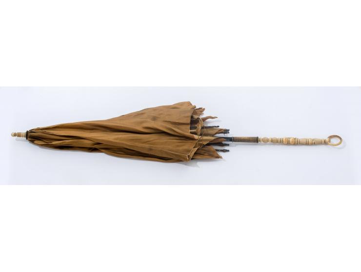 Elegant Umbrella of Rebbe Maharash of Lubavitch – With Letter of Authenticity Signed by His Great-Granddaughter Rebbetzin Chanah Gurary