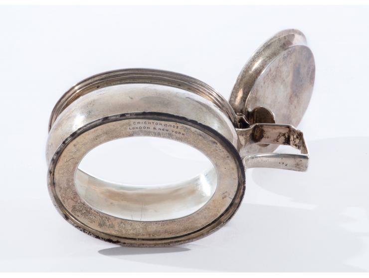 Silver Vessel Gifted by Rebbe Rayatz to His Daughter Rebbetzin Chanah Gurary – With Letter of Authenticity Signed by Rebbetzin Chanah Gurary