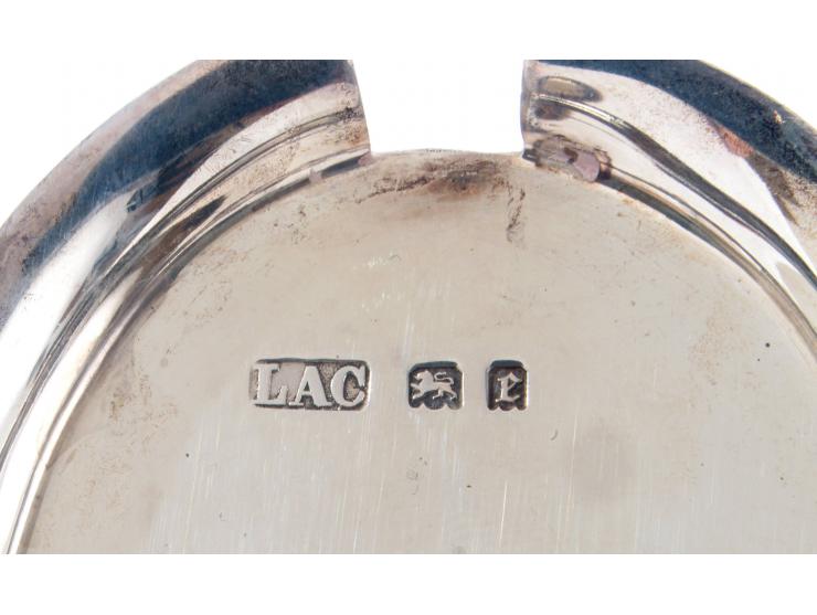 Silver Vessel Gifted by Rebbe Rayatz to His Daughter Rebbetzin Chanah Gurary – With Letter of Authenticity Signed by Rebbetzin Chanah Gurary