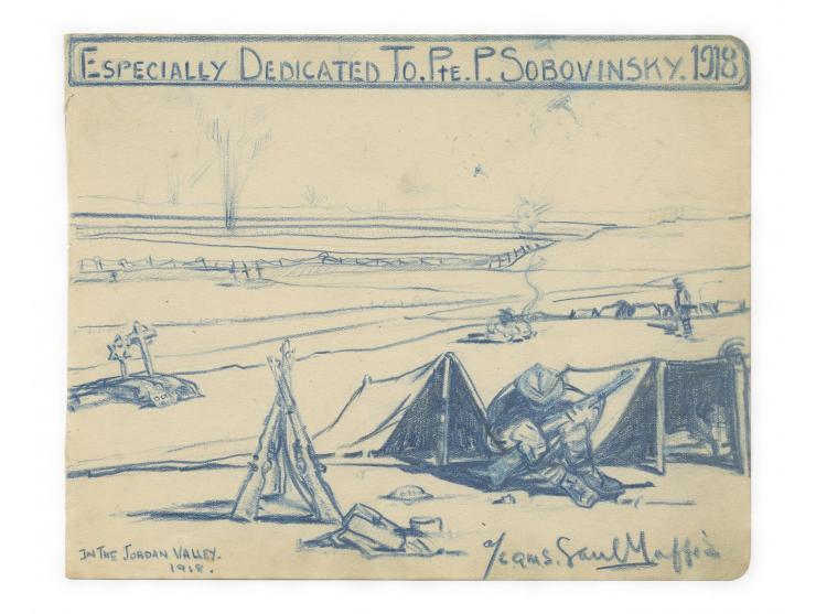 Album of Drawings – Souvenir from Soldiers of the Jewish Legion – 1918-1919